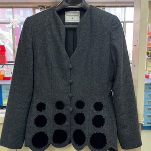 Carolina Herrera Grey Evening Jacket